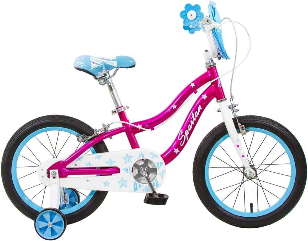 Spartan 16" - Sparkle Bicycle Chrome - Pink - Image 3