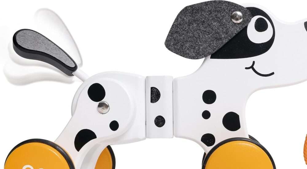 Hape - Wooden Dalmatian Push and Pull Along Toy - Image 3