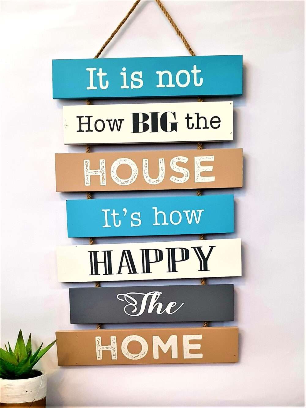Happy The Home - Hanging Wood Decoration - Image 3