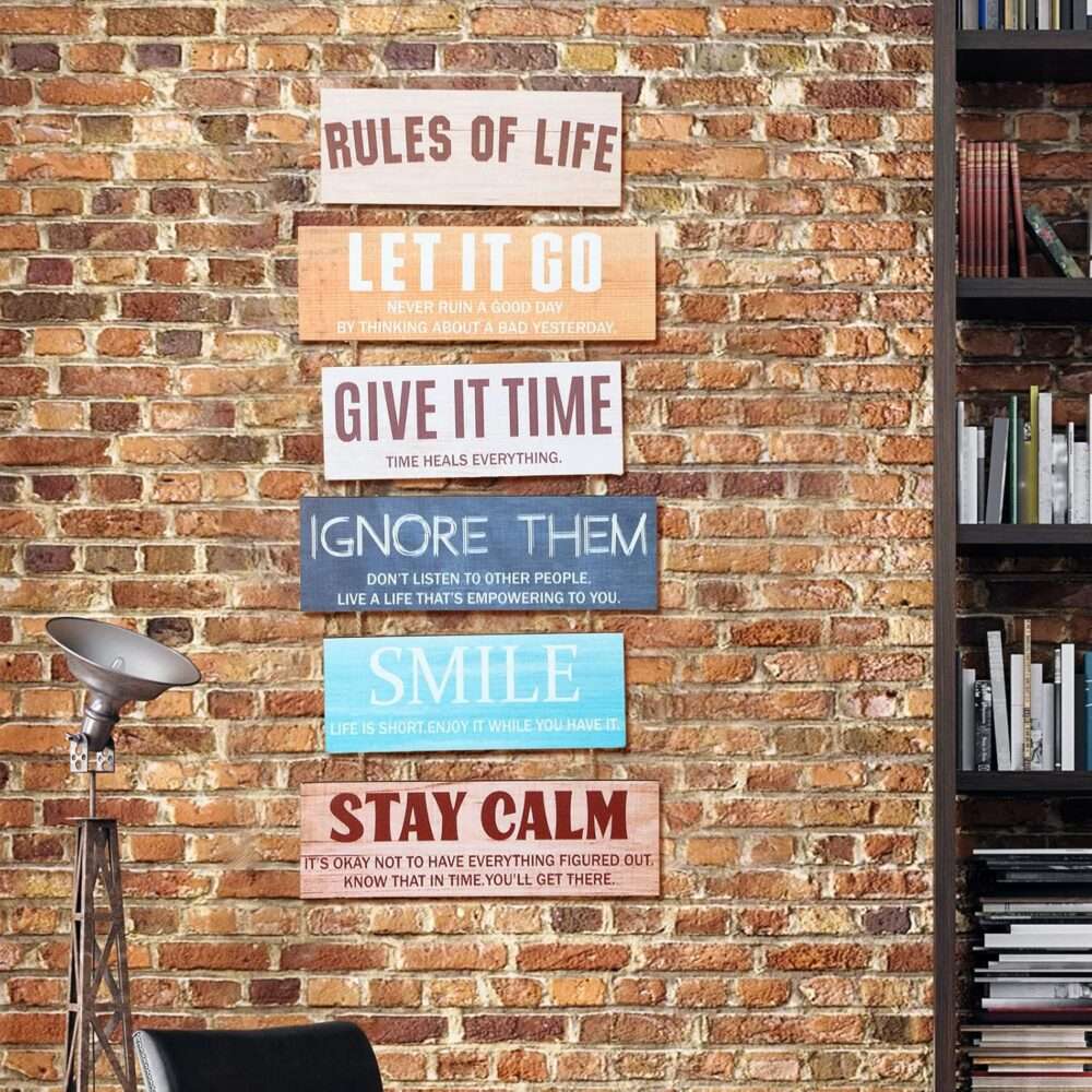 Rules Of Life - Hanging Wood Decoration - Image 3