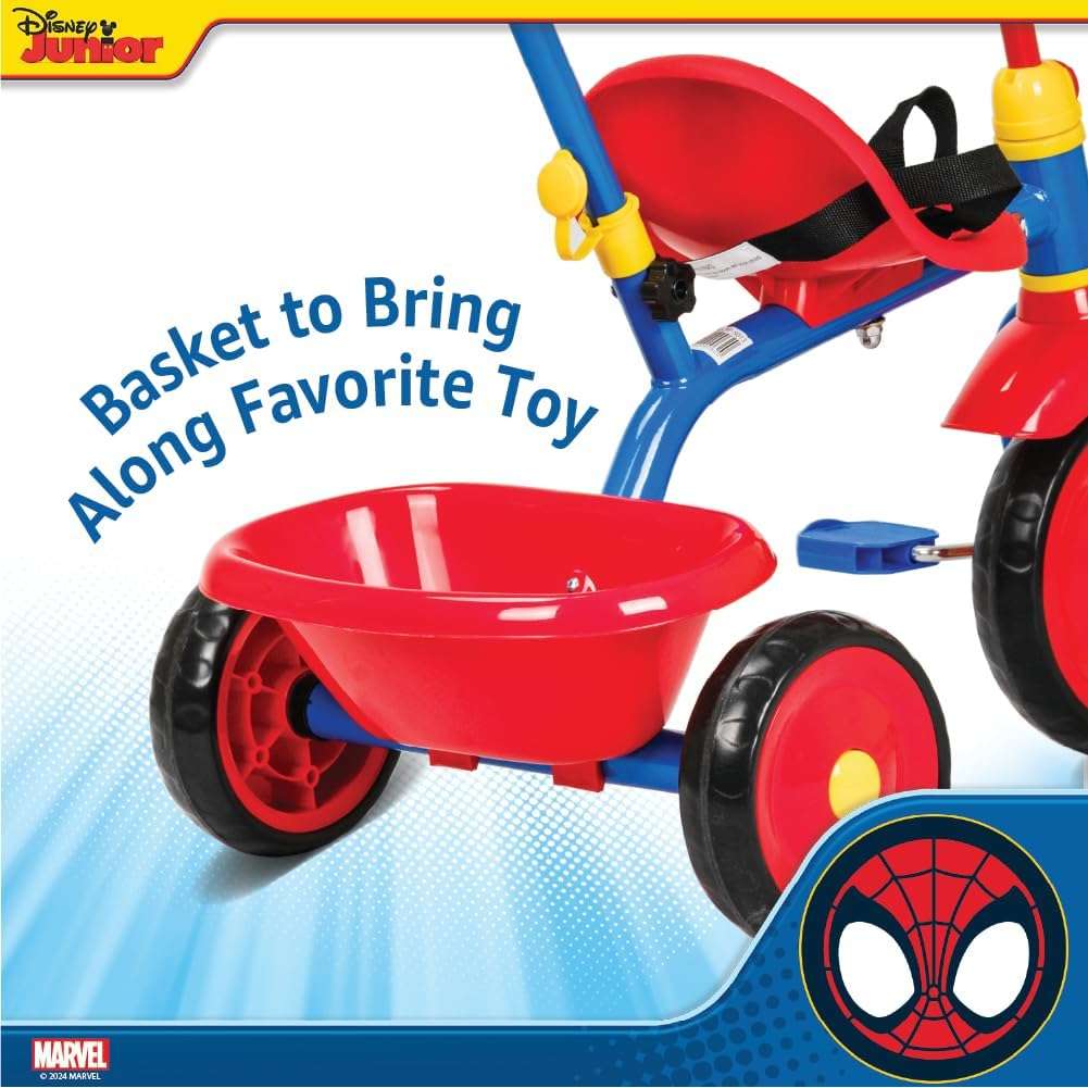 Spartan - Marvel Spiderman Tricycle with Pushbar - Image 5