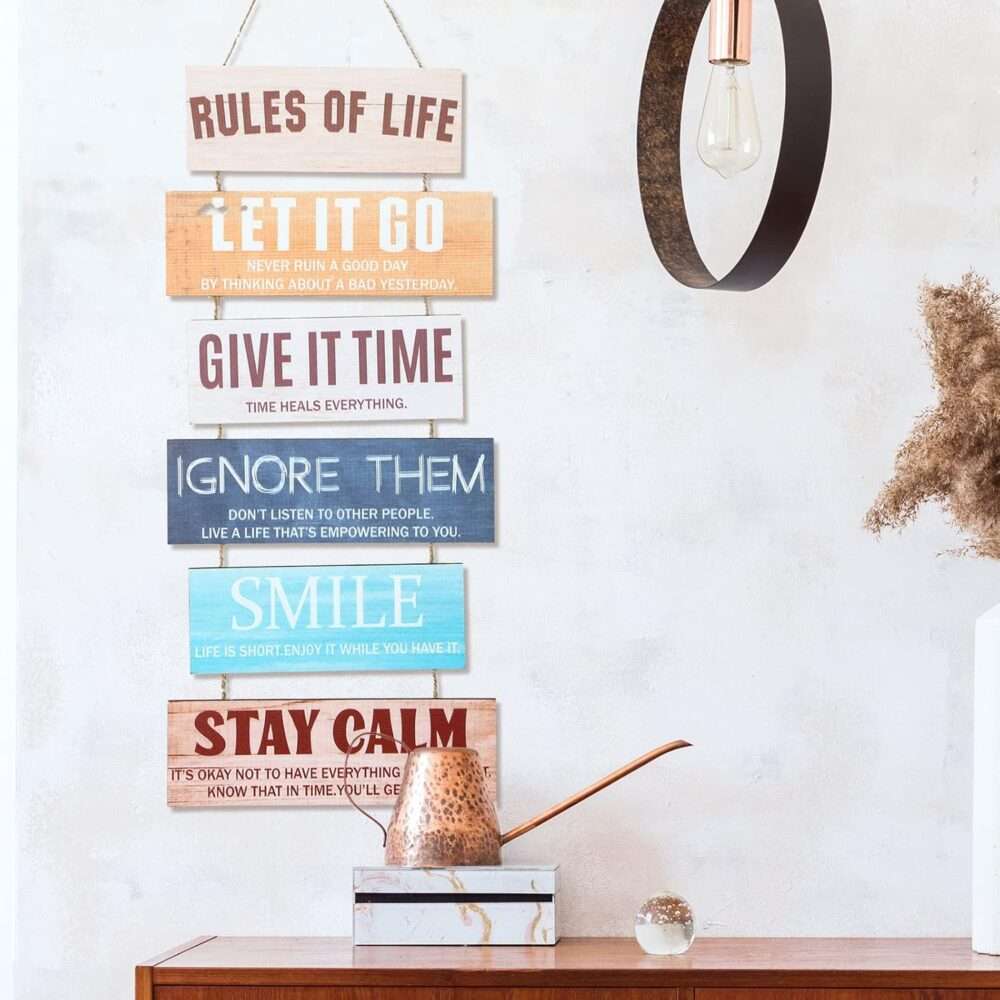 Rules Of Life - Hanging Wood Decoration - Image 5