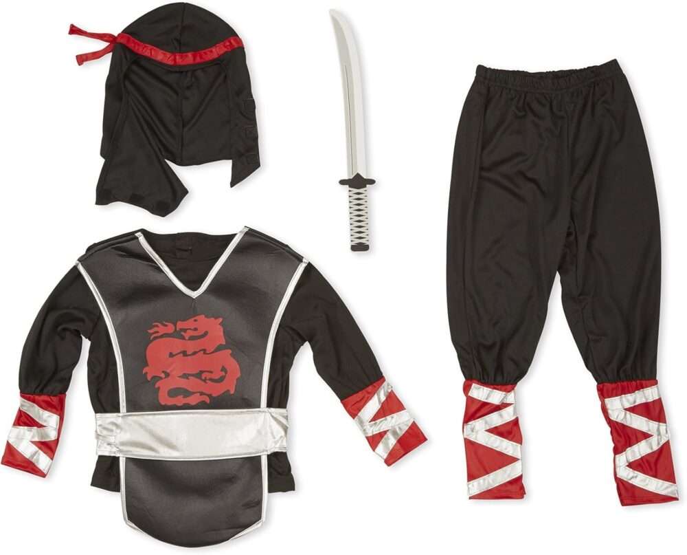 Melissa & Doug Ninja Role Play Set Toy - Black - Image 5
