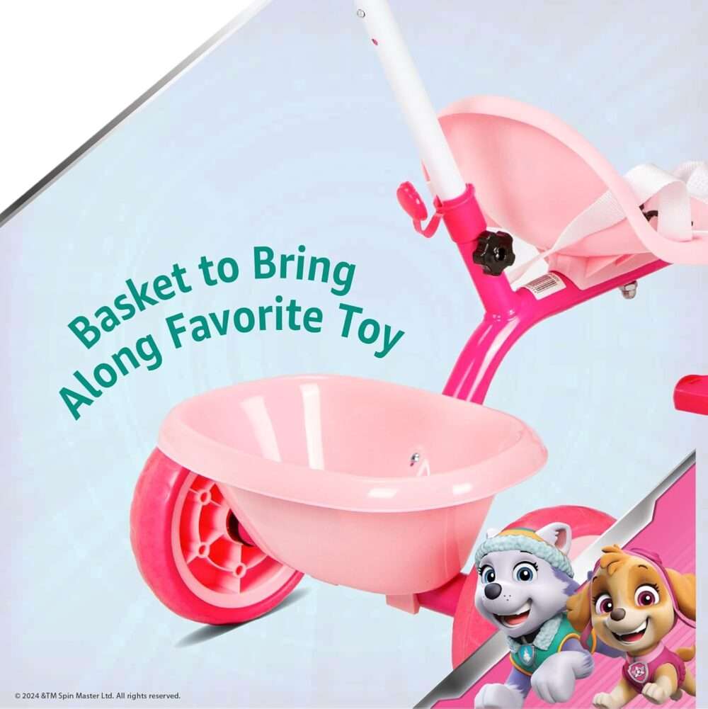 Spartan - Paw Patrol Girls Tricycle with Pushbar - Image 6