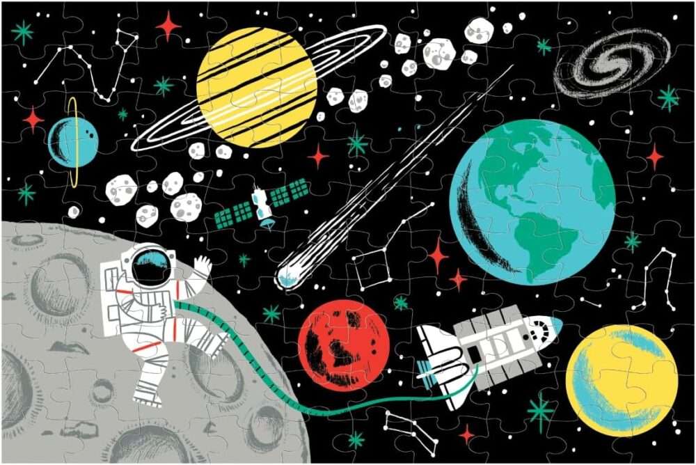 Mudpuppy - Outer Space - 100 Piece Glow in The Dark Jigsaw Puzzle - Image 6