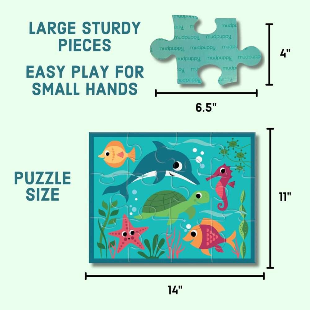 Mudpuppy Under the Sea Jigsaw Puzzle – 12 Piece - Image 6
