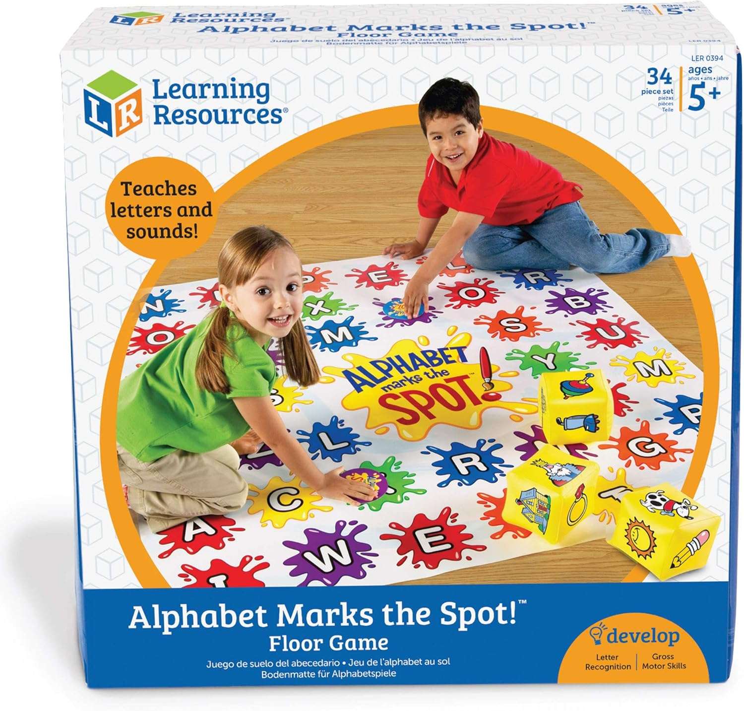 Learning Resources - Alphabet Marks The Spot Floor Mat - 34 Piece Set - Image 6