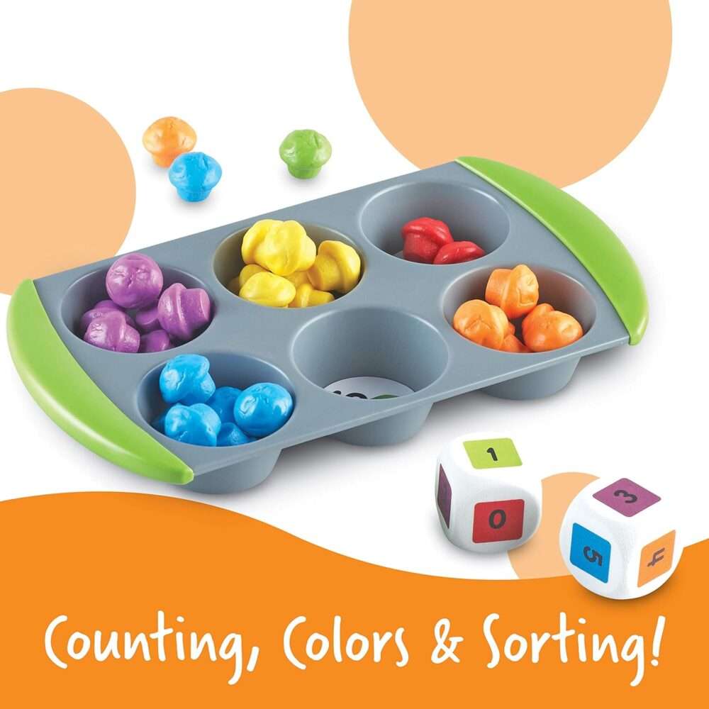 Learning Resources - Mini Muffin Match Math Activity Set - 76 Pieces - Image 6