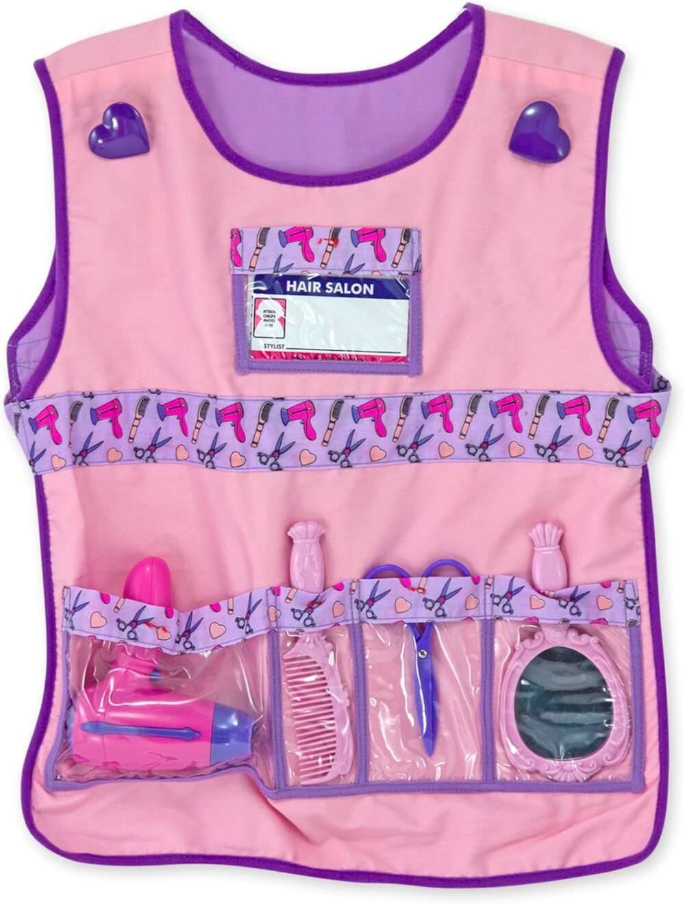 Melissa & Doug Hair Stylist Role Play Costume Dress-Up Set - 7 pcs - Image 6