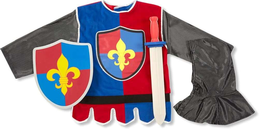 Melissa & Doug Knight Role Play Costume Set - Dress-Up - 4 Pieces - Image 6