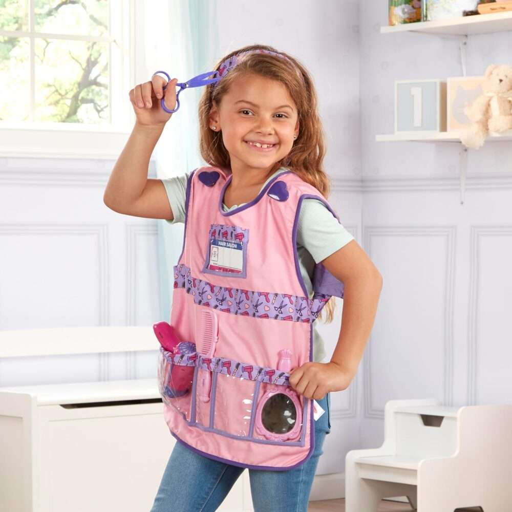 Melissa & Doug Hair Stylist Role Play Costume Dress-Up Set - 7 pcs - Image 7