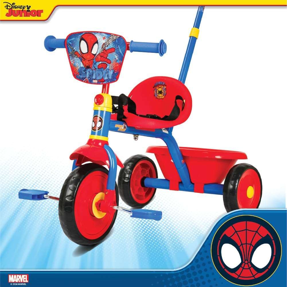 Spartan - Marvel Spiderman Tricycle with Pushbar - Image 7