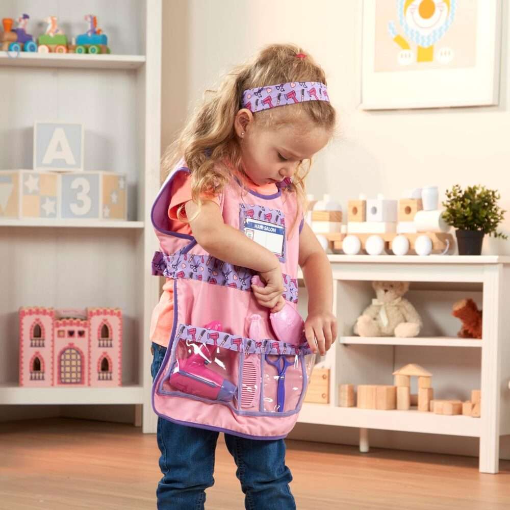 Melissa & Doug Hair Stylist Role Play Costume Dress-Up Set - 7 pcs - Image 11