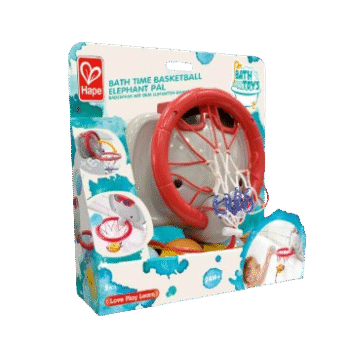 Hape - Bath Time Basketball Elephant Pal