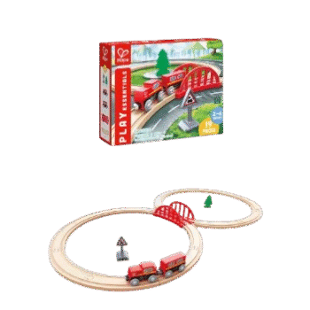 Hape - Easy To Build Train & Railway Playset