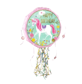 Unicorn Pull String Piñata - 45cm