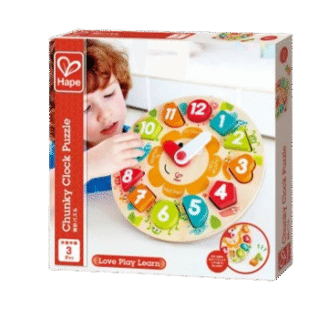 Hape - Chunky Clock Puzzle
