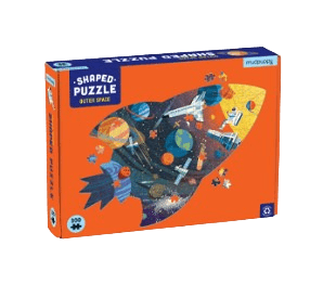 Mudpuppy - Outer Space Shaped Scene Puzzle - 300 Pieces