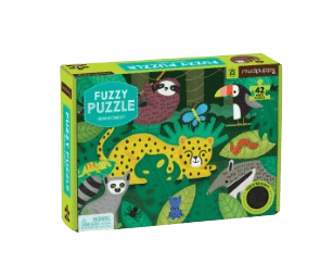 Mudpuppy - Rainforest Fuzzy Puzzle - 42 Pieces