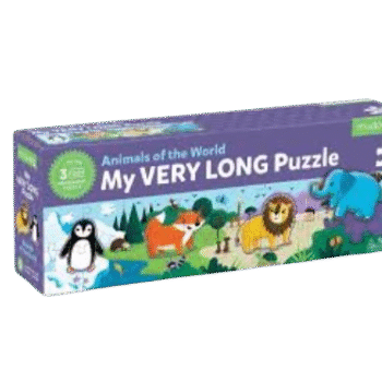Mudpuppy - My Very Long Puzzle – Animals Of The World