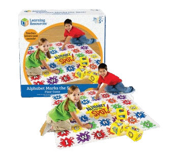 Learning Resources - Alphabet Marks The Spot Floor Mat - 34 Piece Set