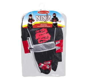 Melissa & Doug Ninja Role Play Set Toy - Black