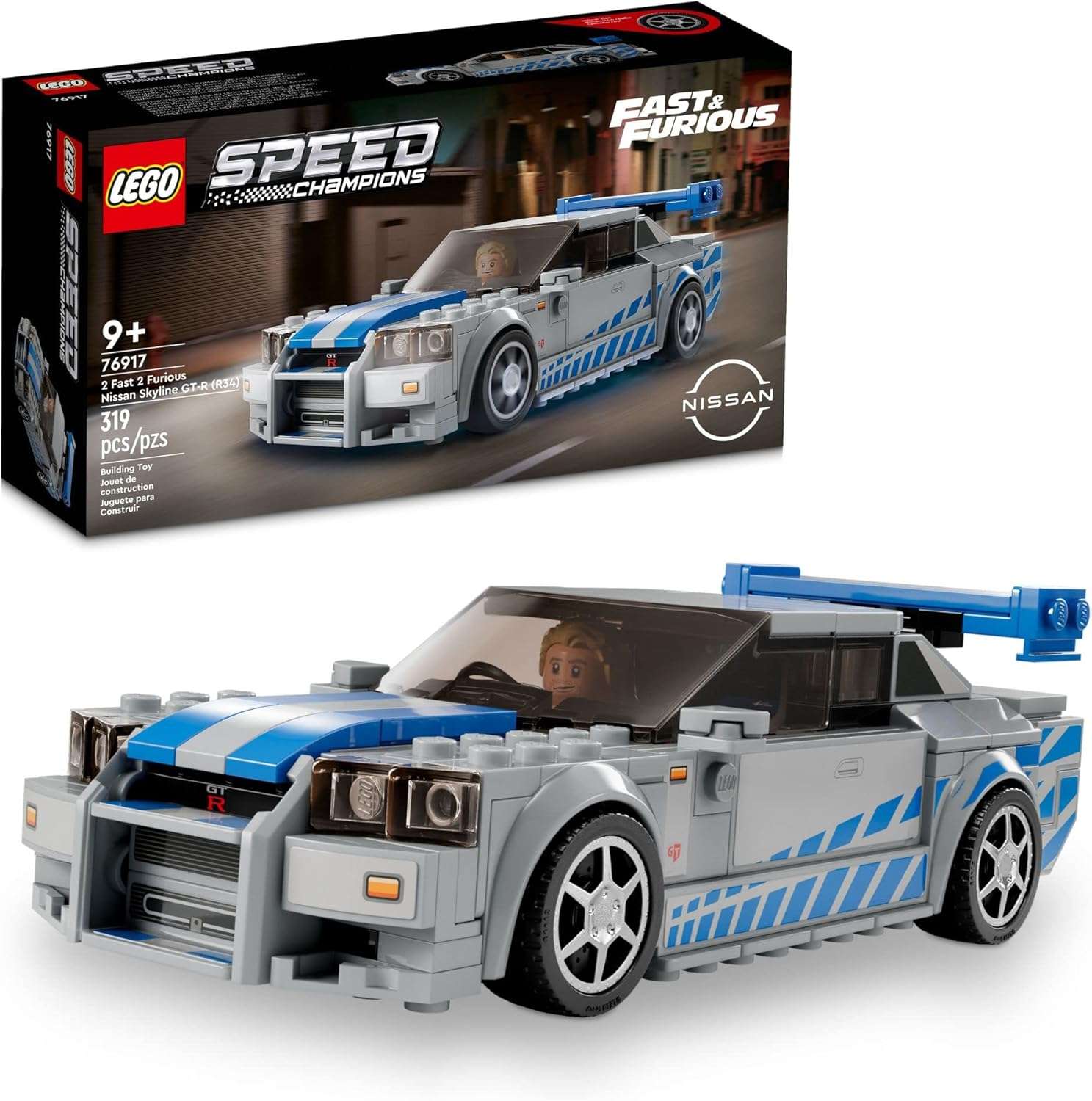 LEGO Speed Champions 2 Fast 2 Furious Nissan Skyline GT-R (R34) - Image 2