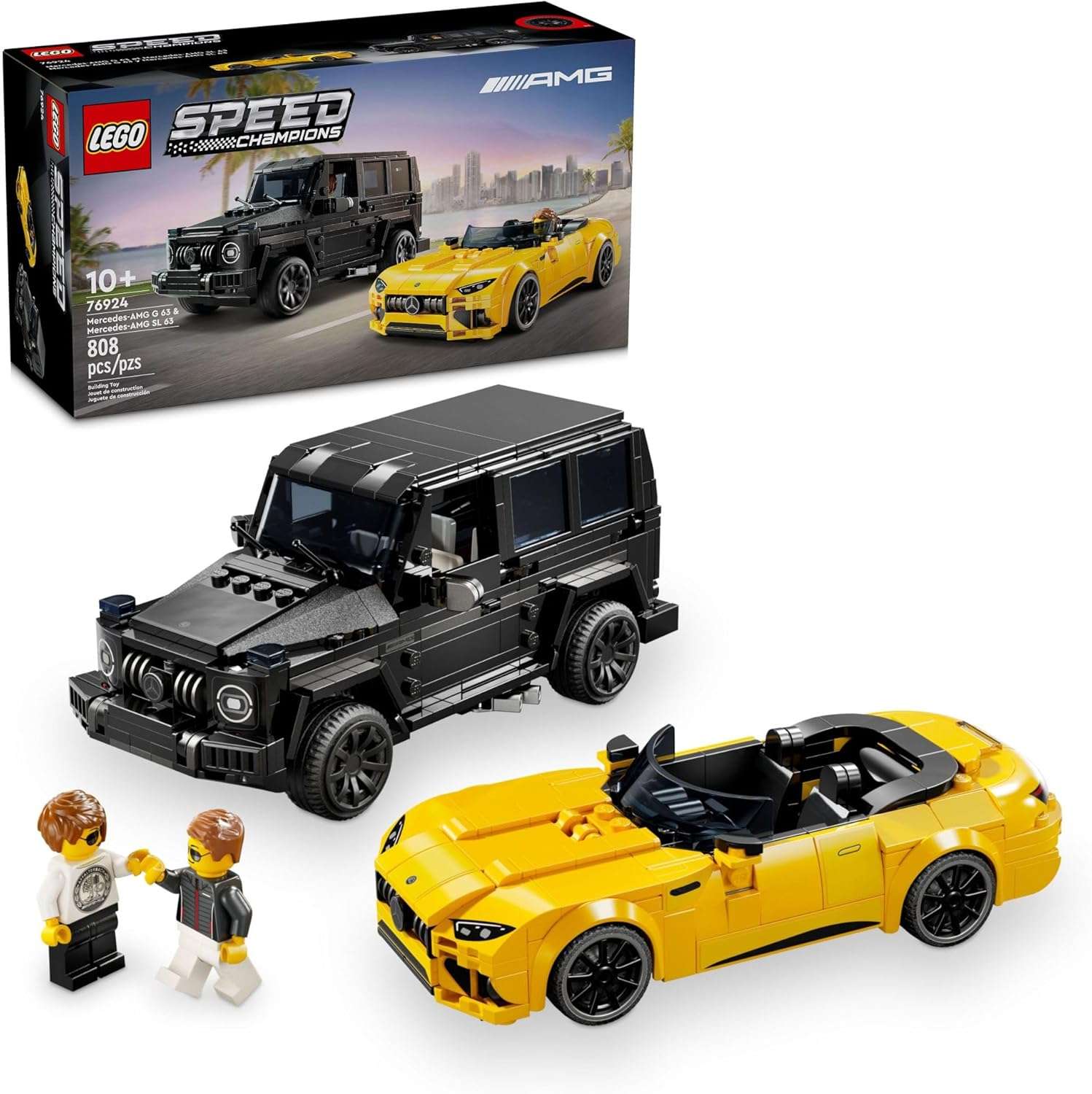 LEGO Speed Champions Mercedes-AMG G 63 & Mercedes-AMG SL 63 F1 Toy Car - Image 2