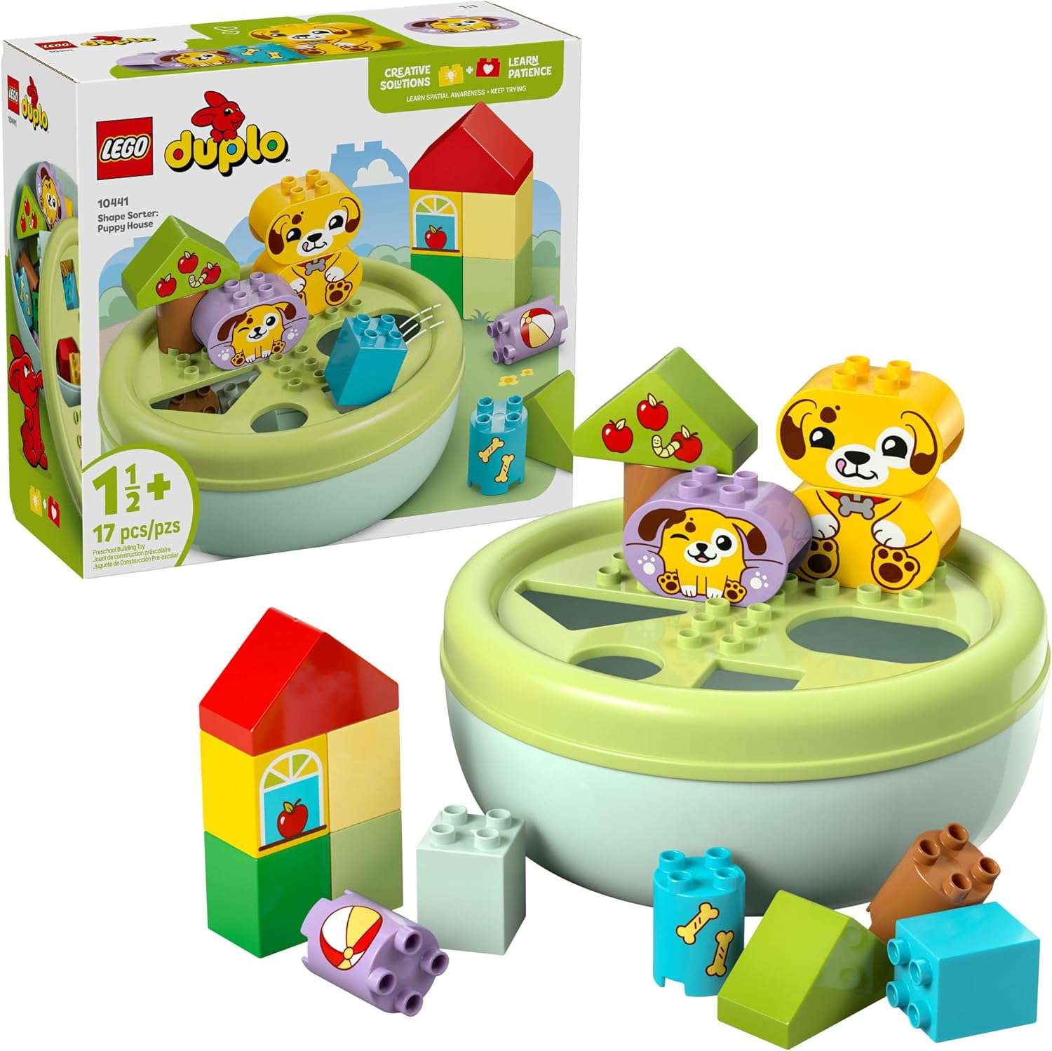 LEGO DUPLO My First Shape Sorter - Puppy House Sensory Toy - Image 2