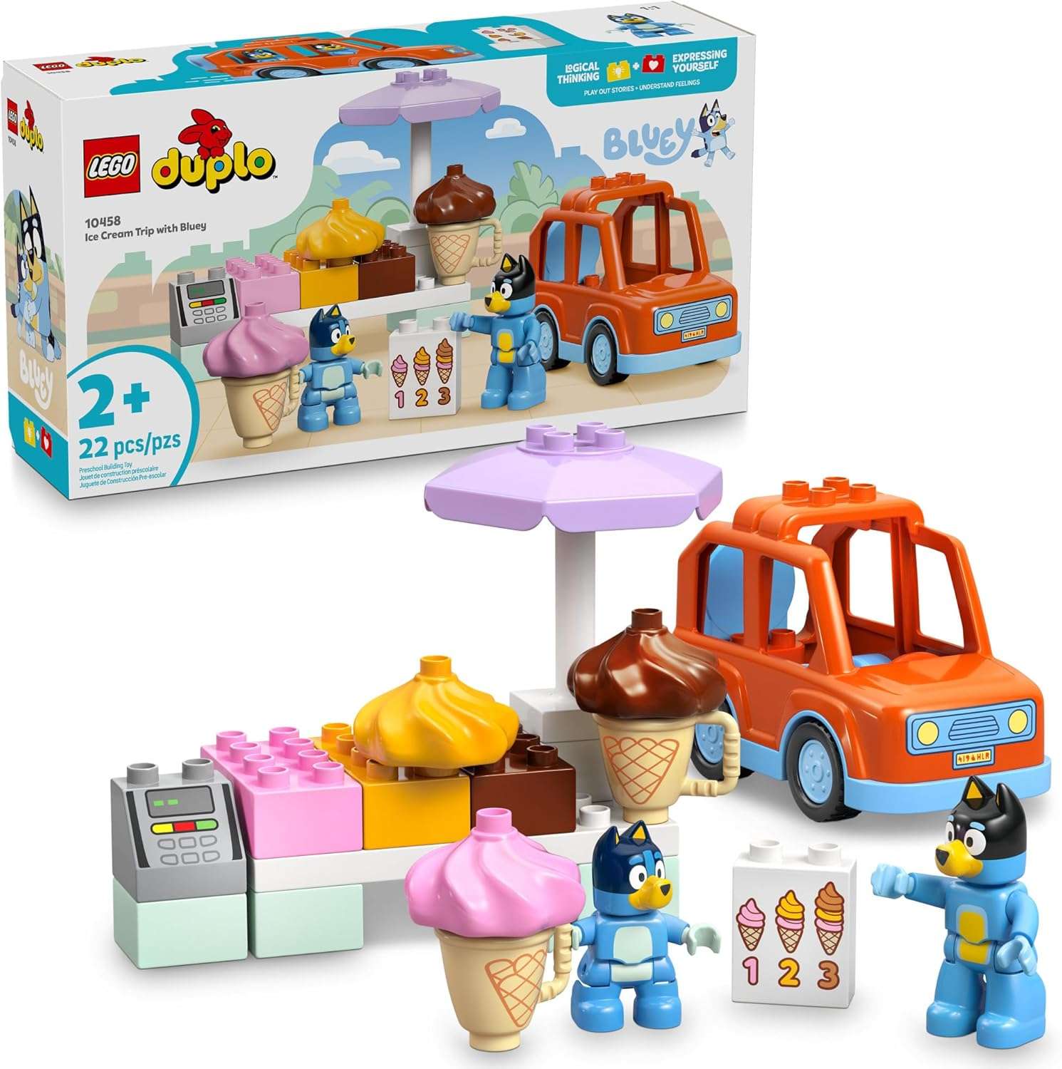 LEGO DUPLO Bluey Ice Cream Trip with Bluey - Image 2