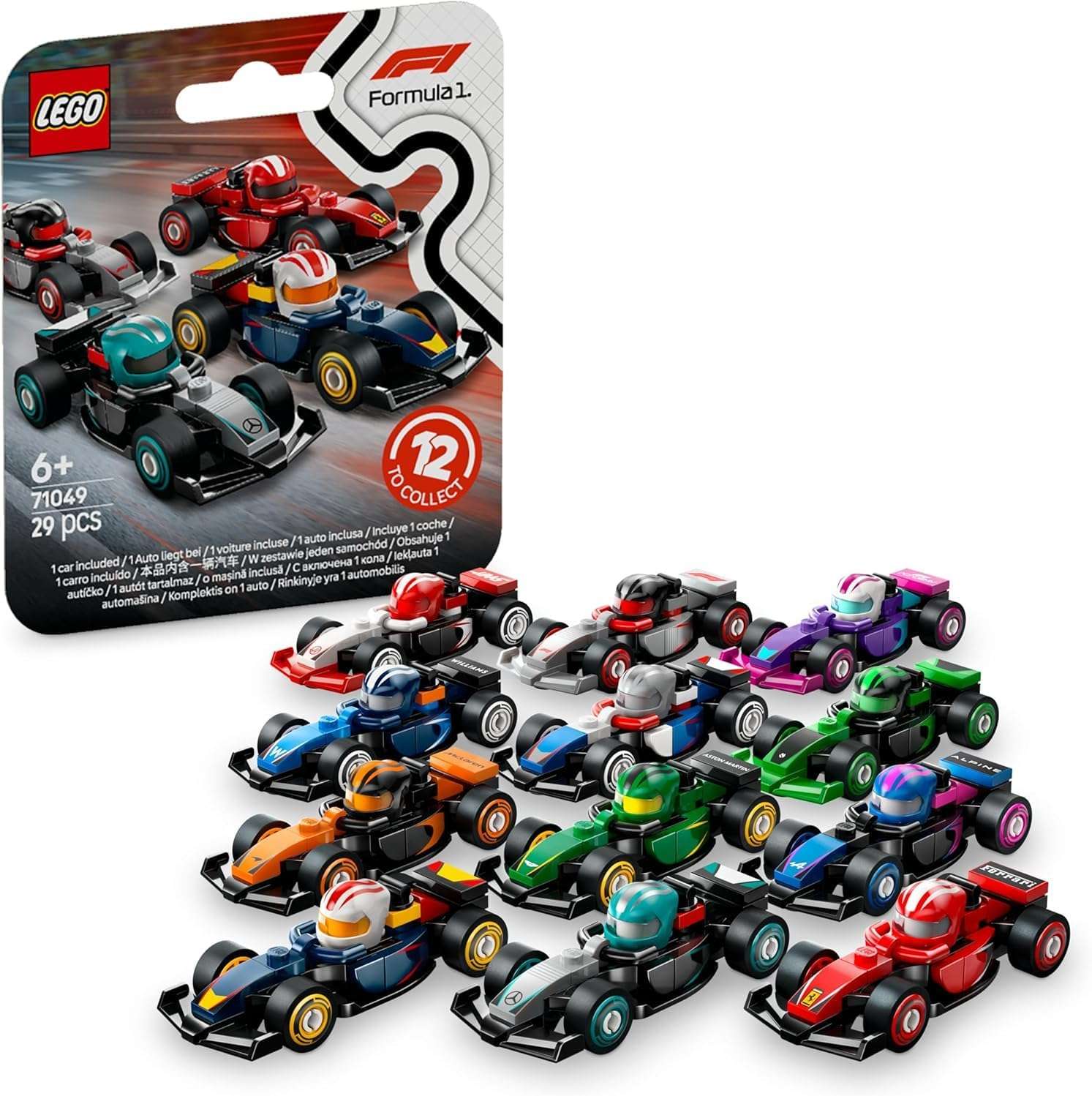LEGO F1 Collectible Race Cars Random Set of 1 Race Car - Image 2