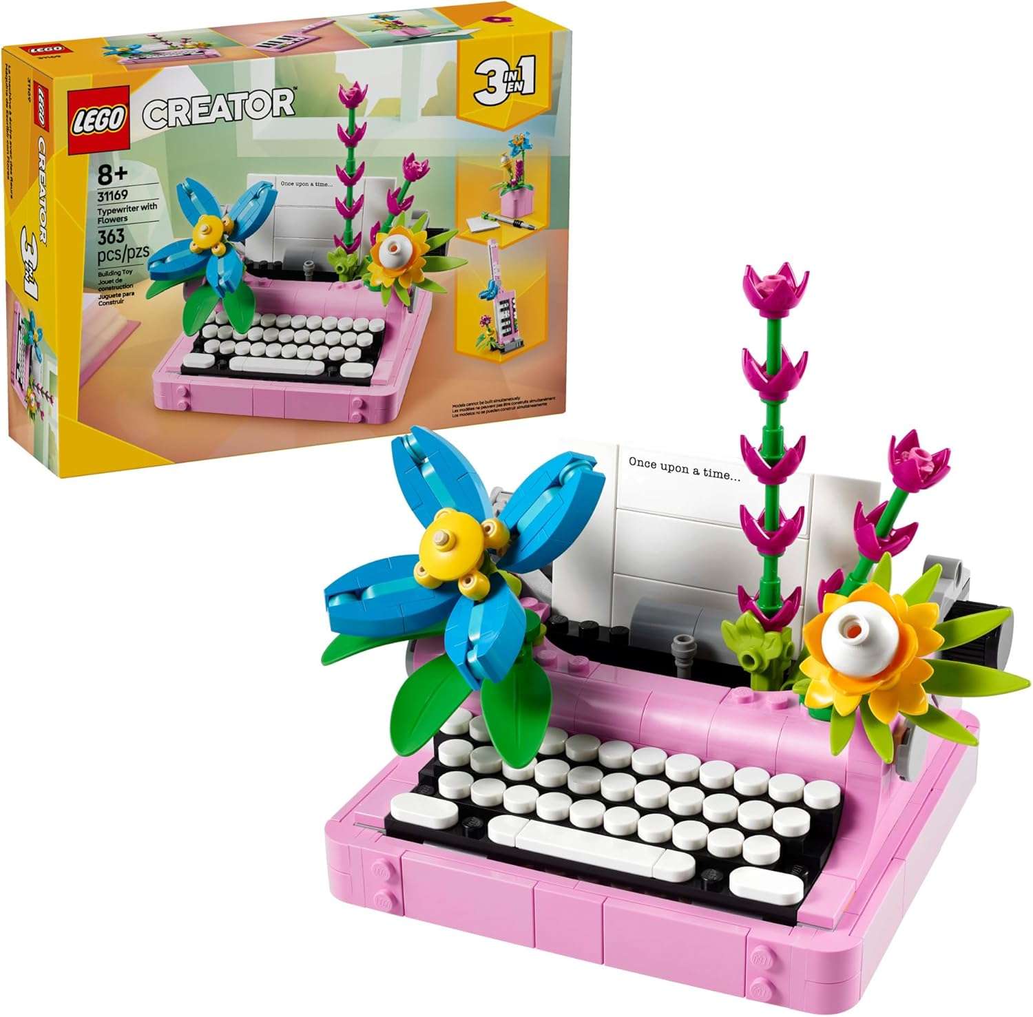 LEGO Creator 3 in 1 Typewriter with Flowers - Image 2