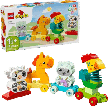 LEGO DUPLO My First Animal Train Building Set and Horse Toy