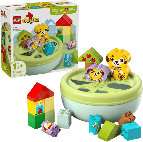 LEGO DUPLO My First Shape Sorter - Puppy House Sensory Toy