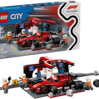 LEGO City F1 Pit Stop & Pit Crew with Ferrari Car Toy