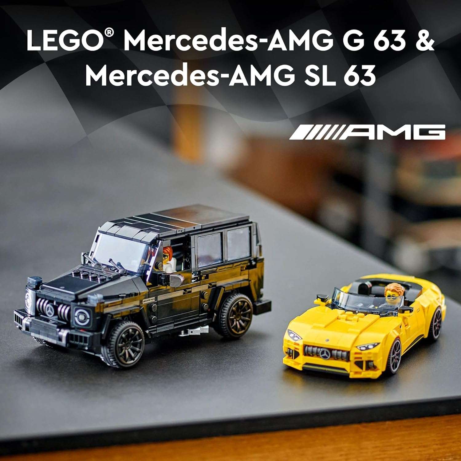 LEGO Speed Champions Mercedes-AMG G 63 & Mercedes-AMG SL 63 F1 Toy Car - Image 3