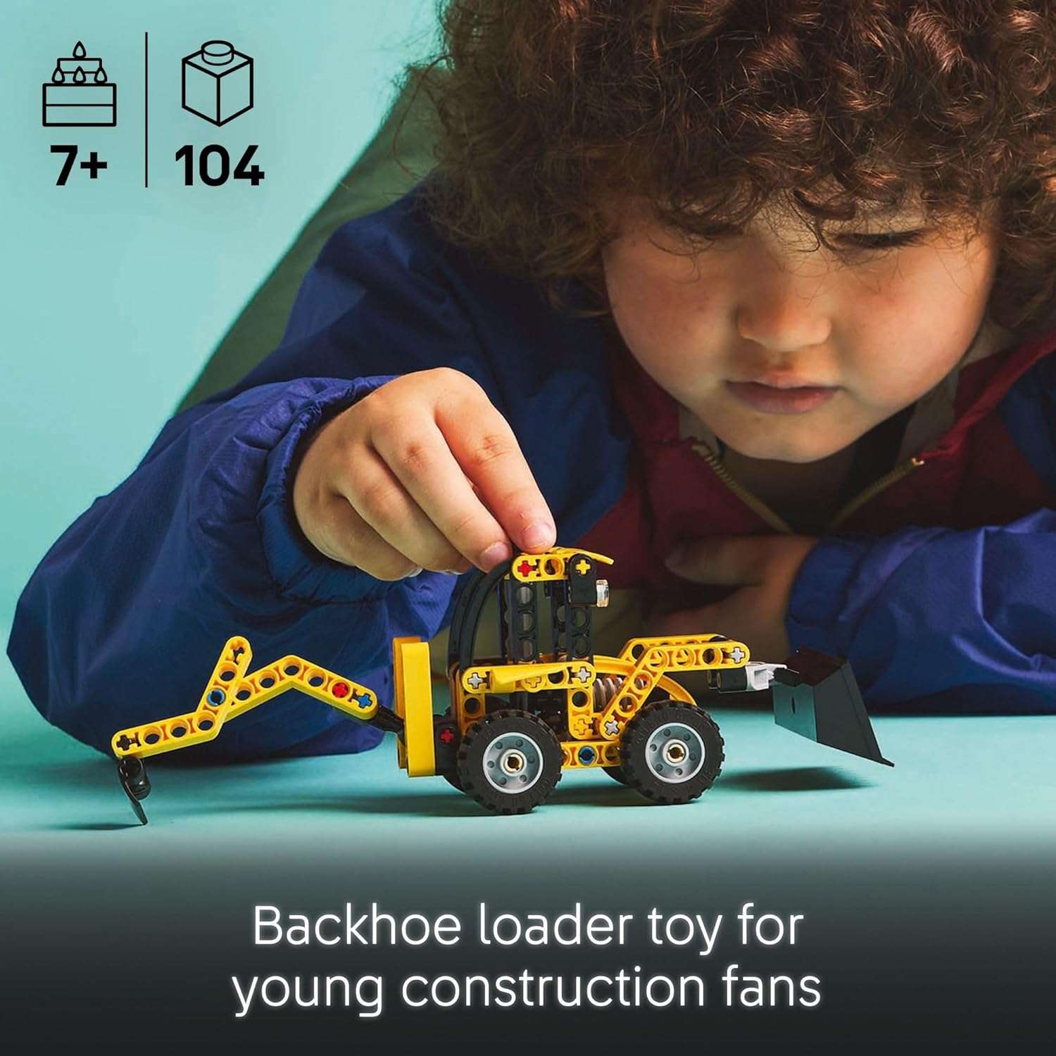 LEGO Technic Backhoe Loader Construction Toy - Image 3