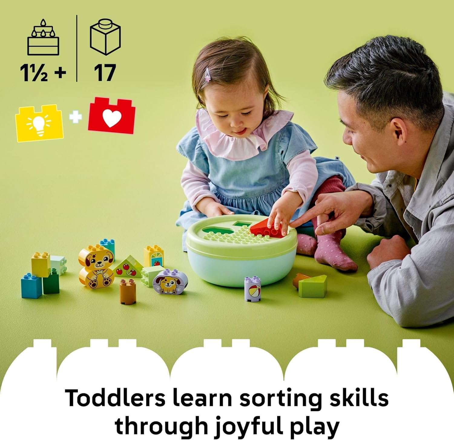 LEGO DUPLO My First Shape Sorter - Puppy House Sensory Toy - Image 3