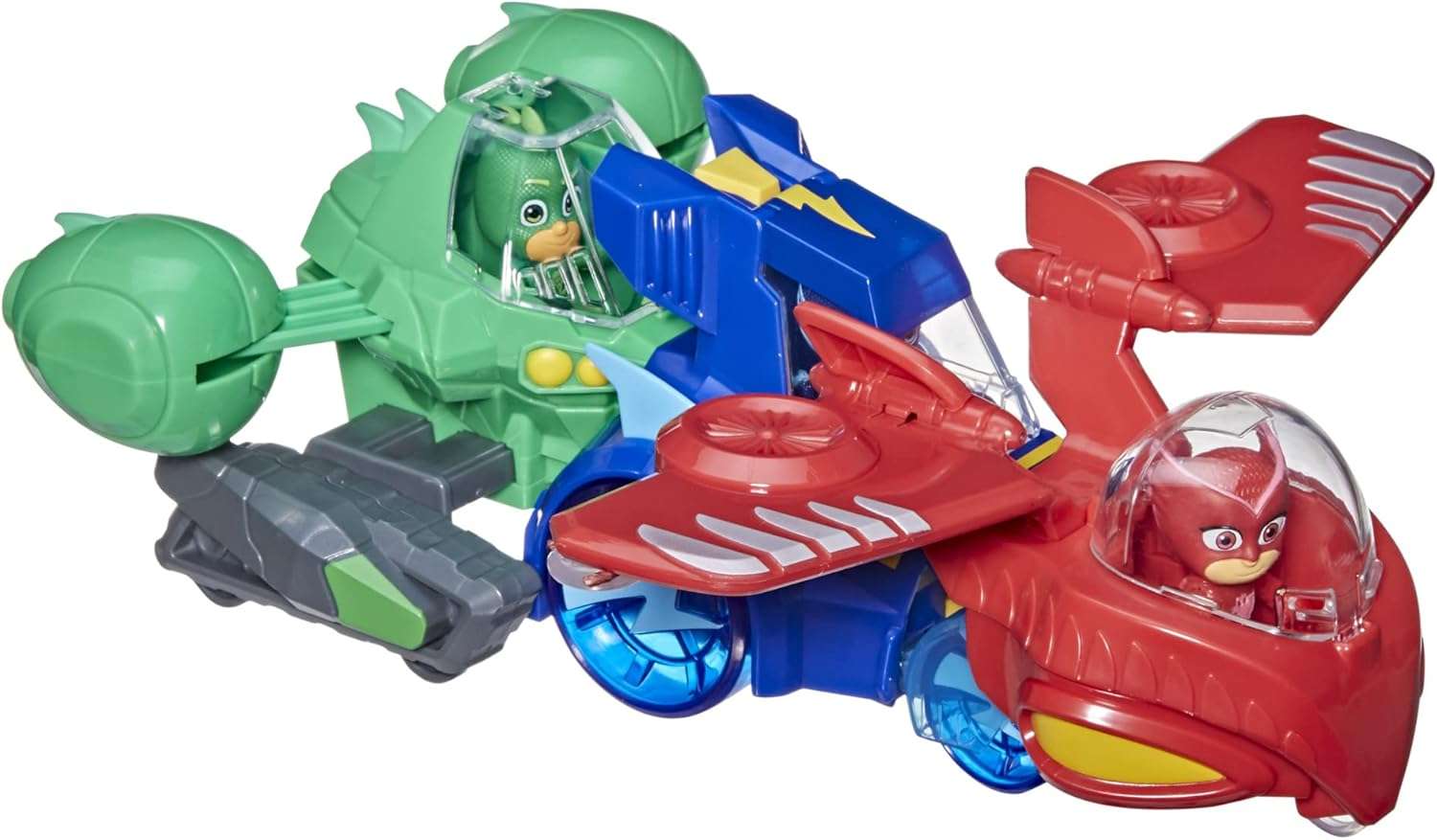 PJ Masks 3-in-1 Combiner Jet - Set with 3 Connecting Cars and Action Figures - Image 4