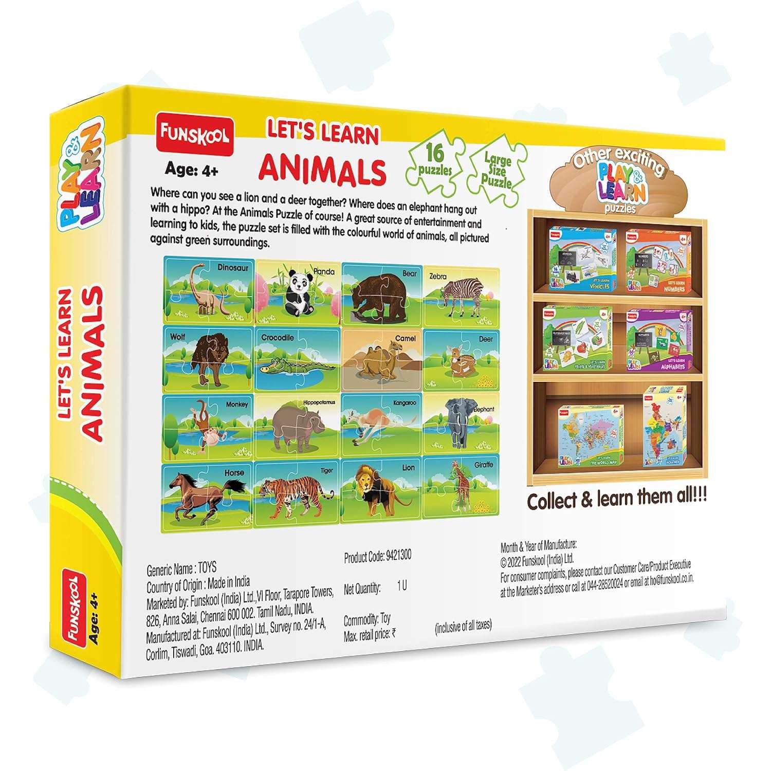 Funskool - Play & Learn - Animals - Image 3