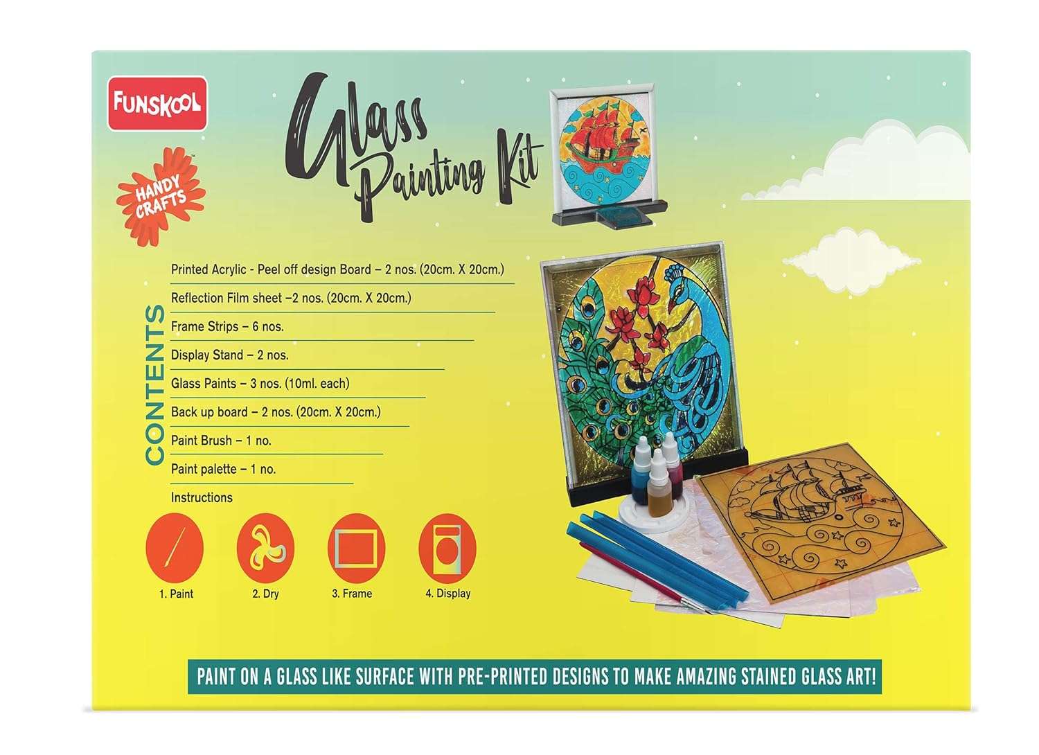 Funskool Handycrafts - Glass Painting Kit - Image 4