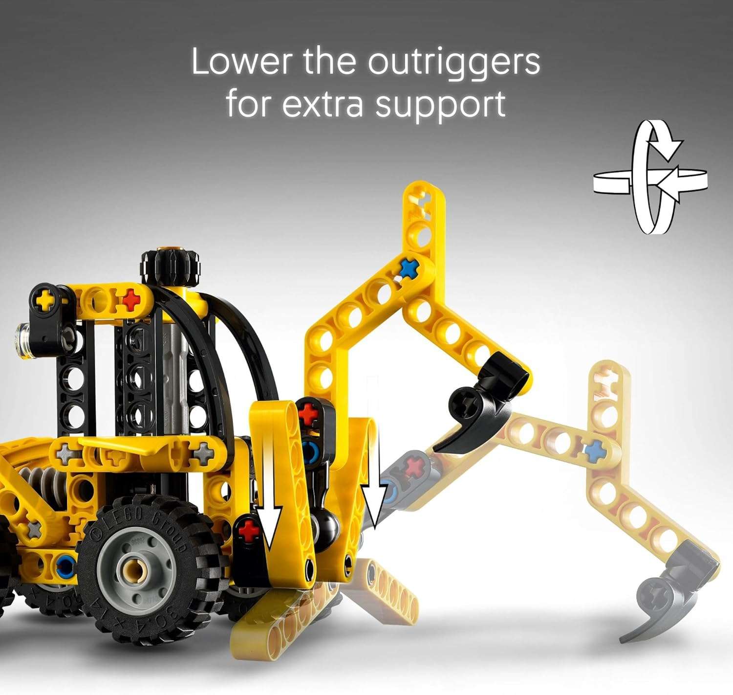 LEGO Technic Backhoe Loader Construction Toy - Image 5