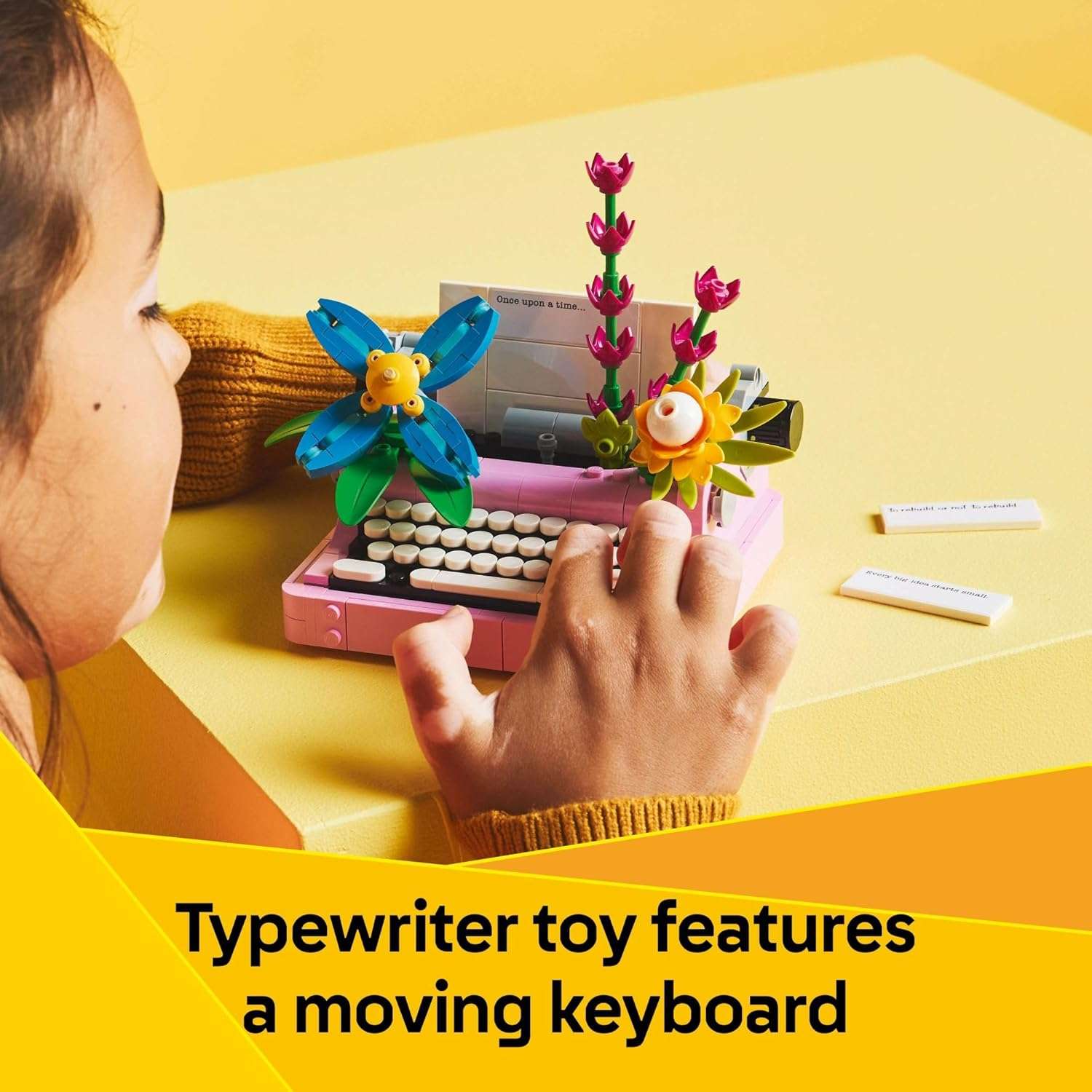 LEGO Creator 3 in 1 Typewriter with Flowers - Image 5