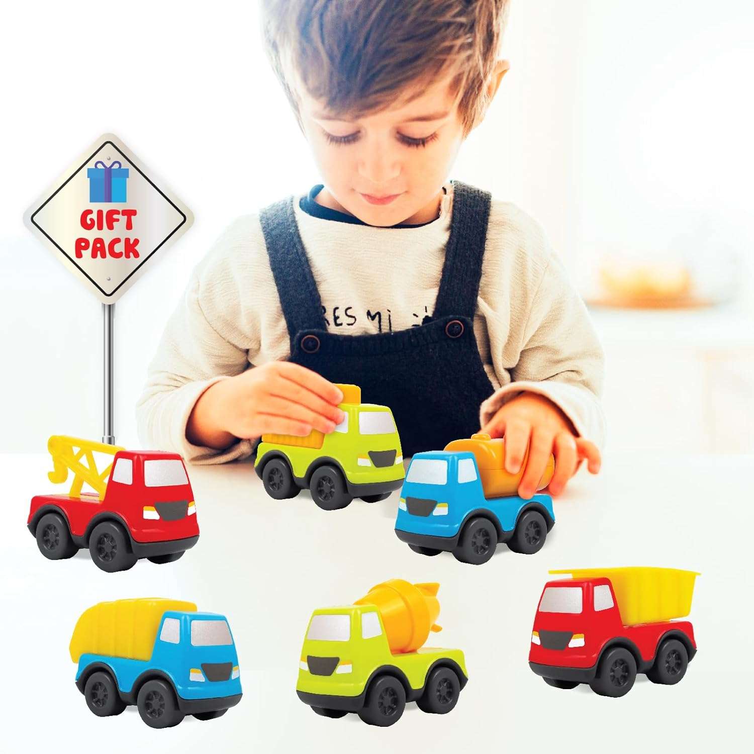 Funskool Giggles - Mini Vehicles-Construction Series Gift Pack of 6 (Combo) - Image 5