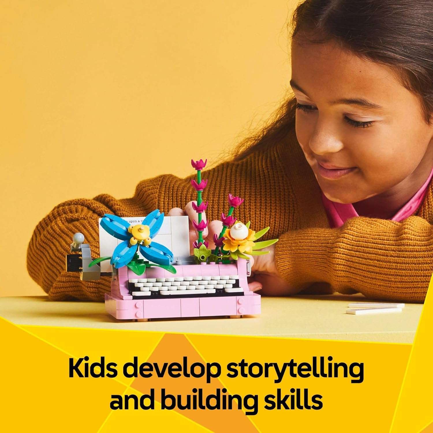 LEGO Creator 3 in 1 Typewriter with Flowers - Image 6