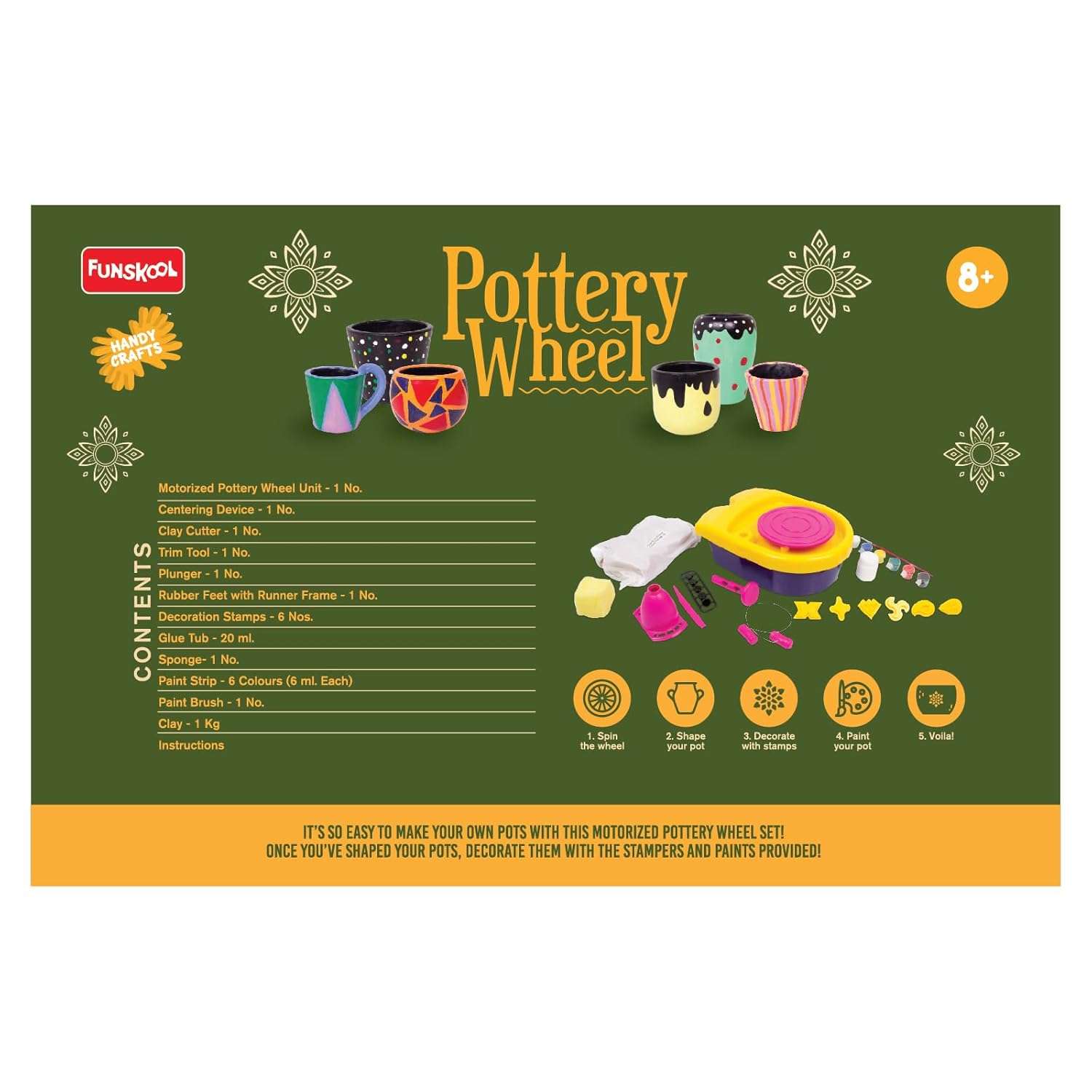 Funskool Handycrafts - Pottery Wheel Kit - Image 6