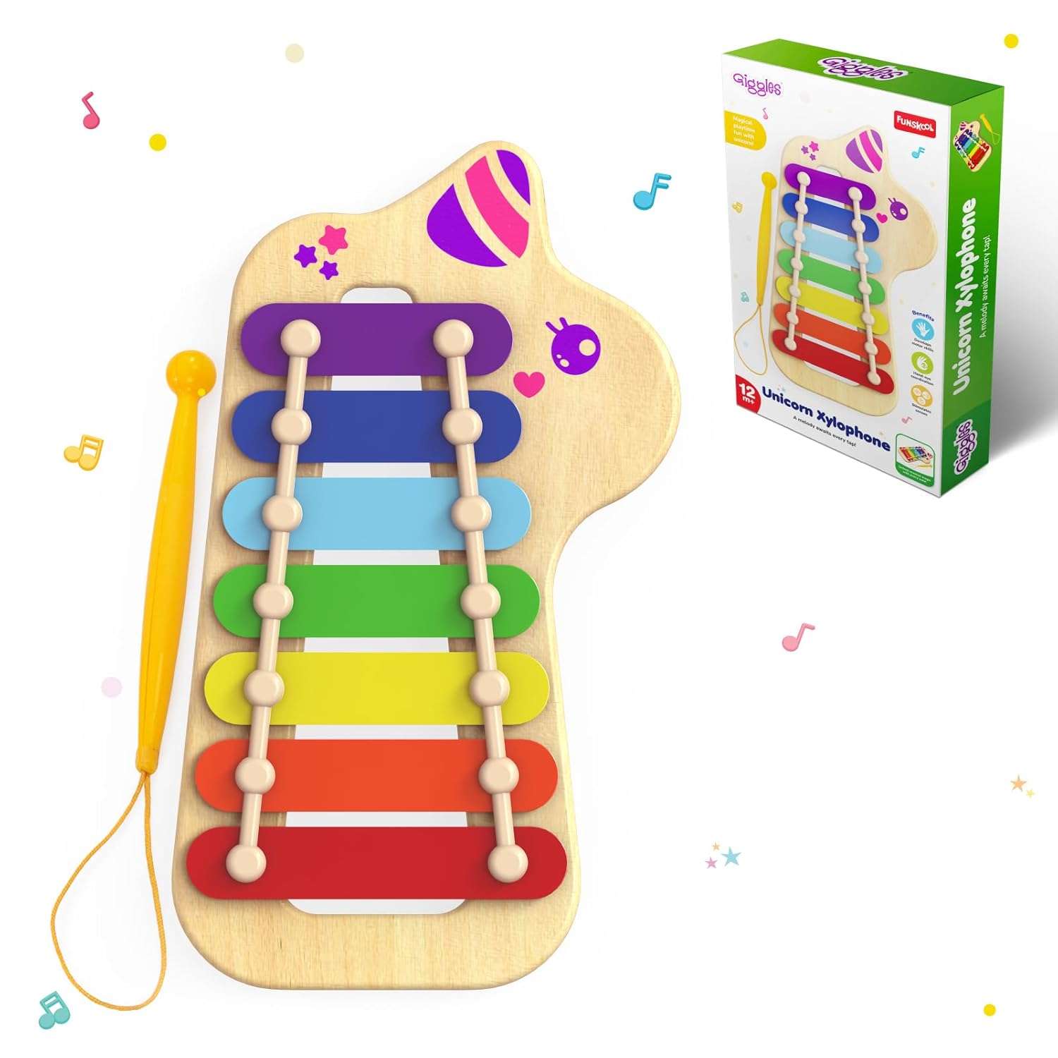 Funskool Giggles - Unicorn Xylophone - Image 3