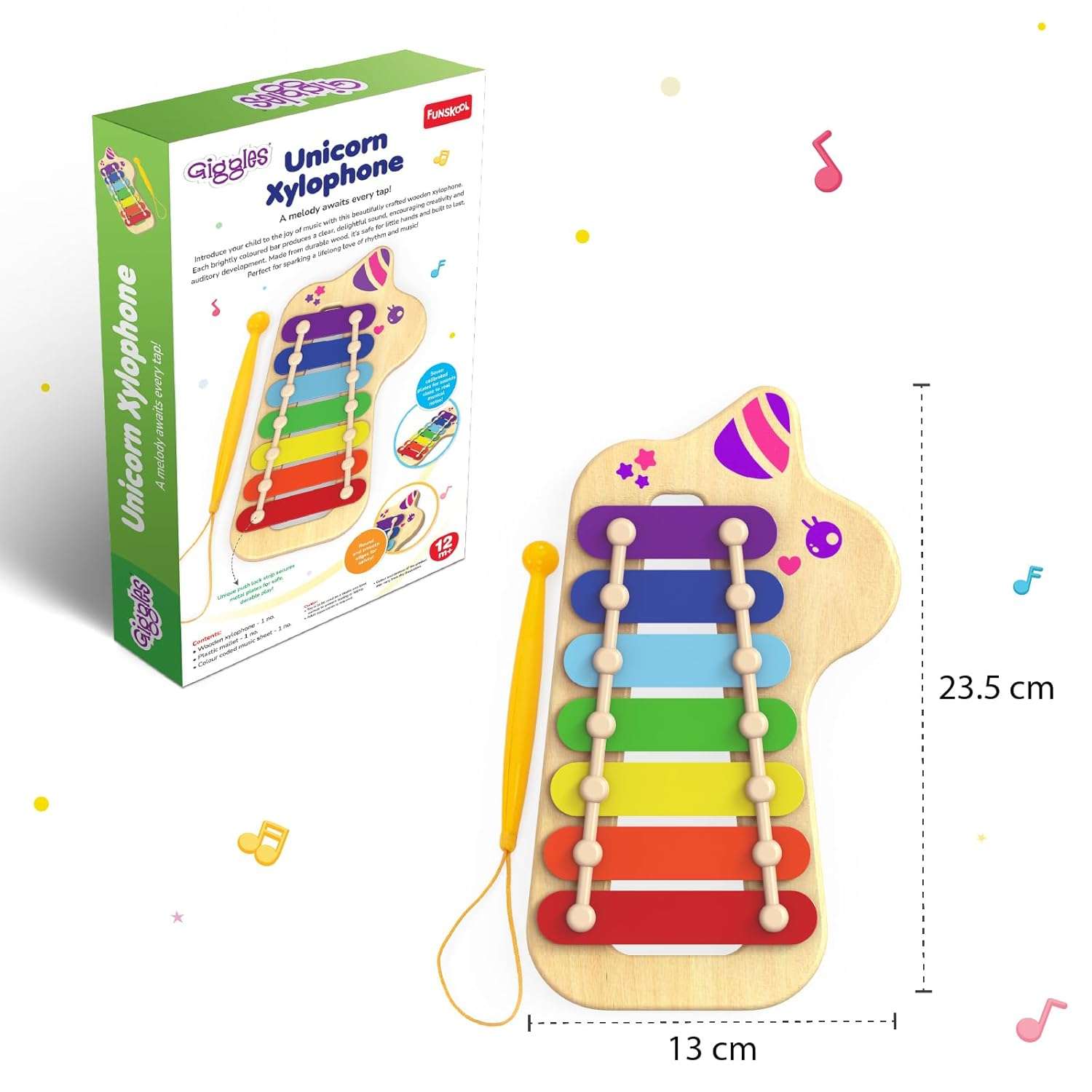 Funskool Giggles - Unicorn Xylophone - Image 5