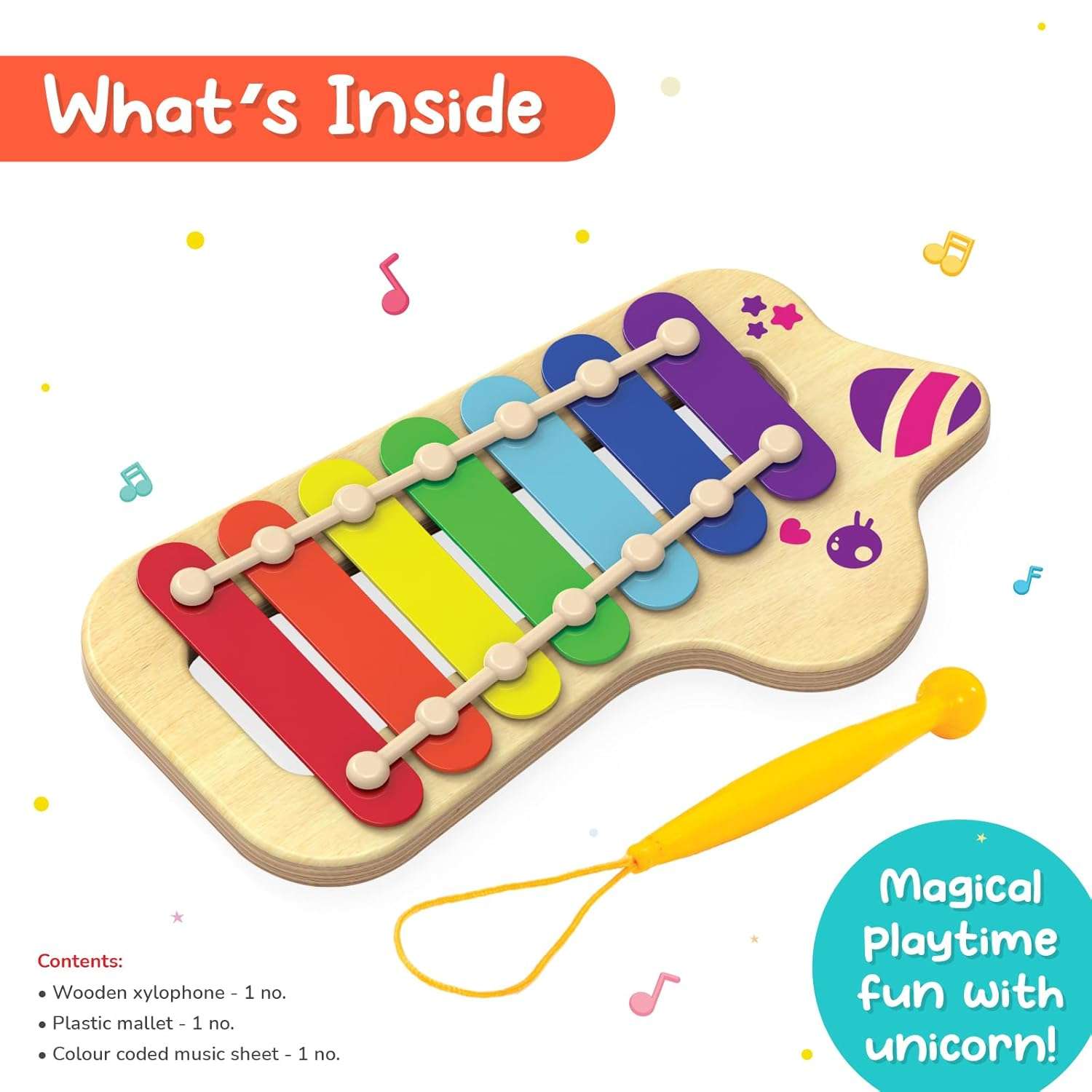 Funskool Giggles - Unicorn Xylophone - Image 2