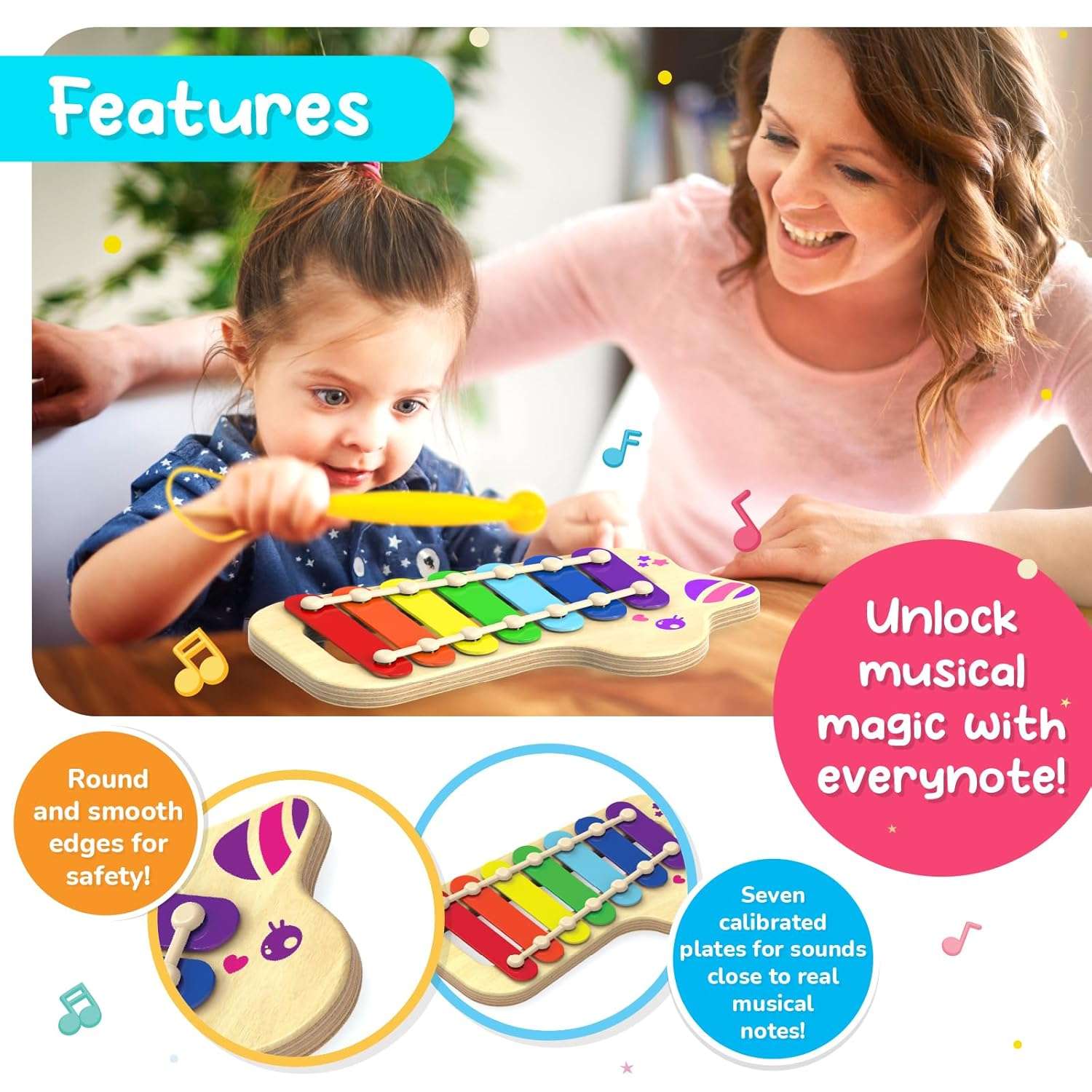 Funskool Giggles - Unicorn Xylophone - Image 4